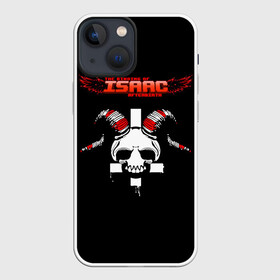 Чехол для iPhone 13 mini с принтом The Binding of Isaac, Skull в Рязани,  |  | Тематика изображения на принте: skull | the binding of isaac | айзек | аркады | жертвоприношение айзека | жертвоприношение исаака | исаак | крест | логотипы игр | монстры | персонажи игр | череп