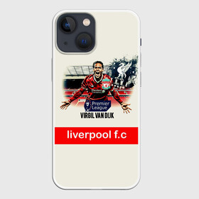 Чехол для iPhone 13 mini с принтом Вирджил ван Дейк YNWA в Рязани,  |  | virgil van dijk | ynwa | you’ll never walk alone | вирджил ван дейк | защитник | ливер | ливерпуль | ты никогда не будешь один | футбол