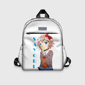 Детский рюкзак 3D с принтом Doki Doki SAYORI в Рязани, 100% полиэстер | лямки с регулируемой длиной, сверху петелька, чтобы рюкзак можно было повесить на вешалку. Основное отделение закрывается на молнию, как и внешний карман. Внутри дополнительный карман. По бокам два дополнительных кармашка | Тематика изображения на принте: anime | doki doki literature club | monika | natsuki | sayori | yuri | аниме | доки доки | доки доки литературный клуб | моника | нацуки | саёри | юри