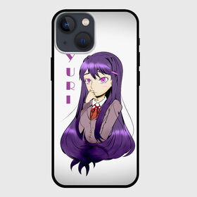 Чехол для iPhone 13 mini с принтом Doki Doki YURI в Рязани,  |  | anime | doki doki literature club | monika | natsuki | sayori | yuri | аниме | доки доки | доки доки литературный клуб | моника | нацуки | саёри | юри