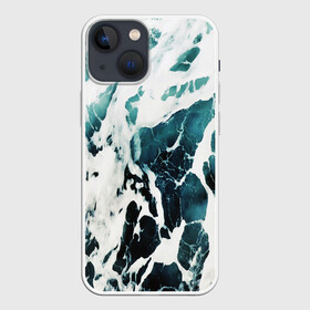Чехол для iPhone 13 mini с принтом море в Рязани,  |  | ocean | sea | киты | море | морской принт | морской фон | океан | паттерн | рыбы | текстуры