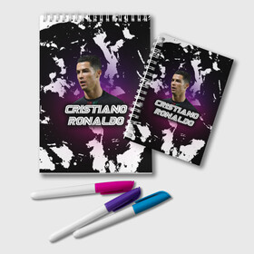 Блокнот с принтом Cristiano Ronaldo в Рязани, 100% бумага | 48 листов, плотность листов — 60 г/м2, плотность картонной обложки — 250 г/м2. Листы скреплены удобной пружинной спиралью. Цвет линий — светло-серый
 | Тематика изображения на принте: cristiano | cristiano ronaldo | ronaldo | криштиану роналду | криштиану роналду душ сантуш авейру | португалия | ювентус