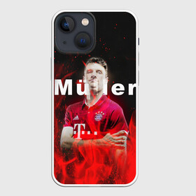 Чехол для iPhone 13 mini с принтом ТОМАС МЮЛЛЕР   THOMAS MULLER в Рязани,  |  | Тематика изображения на принте: bayern | football | sport | thomas muller | uefa. | бавария | спорт | томас мюллер | уефа | футбол