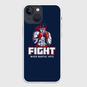 Чехол для iPhone 13 mini с принтом Боксёр в Рязани,  |  | boxing | fight club | mma | ufc | боевые искусства | боец | бои | бойцовский клуб | бокс | боксёр | борьба | воин | единоборства | кикбоксинг | майк тайсон | мма | муай тай | мухаммед али | рукопашный бой | сила