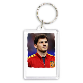 Брелок прямоугольный 35*50 с принтом Iker Casillas Икер Касильяс в Рязани,  |  | Тематика изображения на принте: iker casillas | известные личности | икер касильяс | испания | мужчинам | сборная испании | спорт | спортсмены | футбол | футболист | хобби