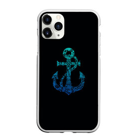 Чехол для iPhone 11 Pro матовый с принтом Navy. Anchor в Рязани, Силикон |  | Тематика изображения на принте: anchor | fish | gradient | marine | mermaid | navy | ocean | octopus | sailor | sea | shark | ship | skull | treasure | whale | акула | градиент | кит | корабль | море | морской | моряк | океан | осьминог | русалка | рыба | сокровище | 