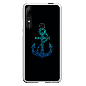 Чехол для Honor P Smart Z с принтом Navy. Anchor в Рязани, Силикон | Область печати: задняя сторона чехла, без боковых панелей | Тематика изображения на принте: anchor | fish | gradient | marine | mermaid | navy | ocean | octopus | sailor | sea | shark | ship | skull | treasure | whale | акула | градиент | кит | корабль | море | морской | моряк | океан | осьминог | русалка | рыба | сокровище | 