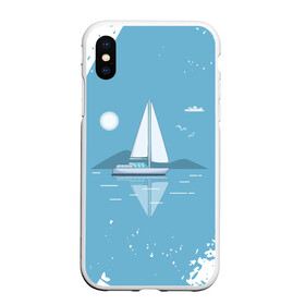 Чехол для iPhone XS Max матовый с принтом ОДИНОКИЙ ПАРУСНИК | SAILBOAT (Z) в Рязани, Силикон | Область печати: задняя сторона чехла, без боковых панелей | boat | sailboat | ship | ships | бумага | кораблик | кораблики | корабль | красный парус | лодка | лодочка на белом | мореход | одинокая лодка | оригами | парус | парусник | судно | яхта