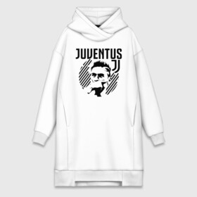 Платье-худи хлопок с принтом Juventus Paulo Dybala в Рязани,  |  | 10 | ac milan | champions | fifa | juve | juventus | juvi | paulo dybala | soccer | uefa | дубала | лига чемпионов | номер | пауло дибала | сборная аргентины | спорт | уефа | фифа | фк | футбол | футболист | футбольный клуб | 