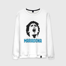 Мужской свитшот хлопок с принтом Maradona Scream в Рязани, 100% хлопок |  | argentina | maradona | messi | sport | аргентина | гол | диего | марадона | месси | мяч | рука бога | спорт | футбол | чемпион