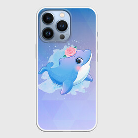 Чехол для iPhone 13 Pro с принтом Дельфинчик в Рязани,  |  | cute | dolphin | дельфин | дельфин в море | дельфинами | дельфинчик | милый | мир | подводный