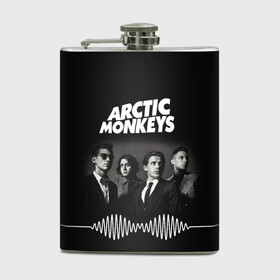 Фляга с принтом arctic monkeys в Рязани, металлический корпус | емкость 0,22 л, размер 125 х 94 мм. Виниловая наклейка запечатывается полностью | Тематика изображения на принте: alex turner | arctic monkeys | britain | great | indie | rock | алекс тернер | арктик монкейс | инди | рок