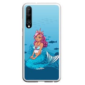 Чехол для Honor P30 с принтом Mermaid | Русалка | Русалочка в Рязани, Силикон | Область печати: задняя сторона чехла, без боковых панелей | mermaid | naiad | nymph | rusalka | ведява | водяница | восточнославянская мифология | дух | лесовица | мифология | морская дева | нимфа | русал | русалии | русалка | русалочка | ундина | фараонка