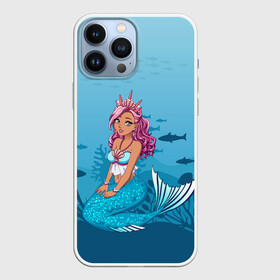 Чехол для iPhone 13 Pro Max с принтом Mermaid | Русалка | Русалочка в Рязани,  |  | mermaid | naiad | nymph | rusalka | ведява | водяница | восточнославянская мифология | дух | лесовица | мифология | морская дева | нимфа | русал | русалии | русалка | русалочка | ундина | фараонка