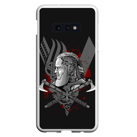 Чехол для Samsung S10E с принтом Vikings Art в Рязани, Силикон | Область печати: задняя сторона чехла, без боковых панелей | Тематика изображения на принте: viking | vikings | альфред великий | аслауг | викинг | викинги | конунг | лагерта | один | рагнар лодброк | сериал | сериалы | харальд