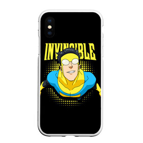 Чехол для iPhone XS Max матовый с принтом Invincible в Рязани, Силикон | Область печати: задняя сторона чехла, без боковых панелей | Тематика изображения на принте: invincible | комикс | марк грейсон | мультсериал | неуязвимый | супергерой