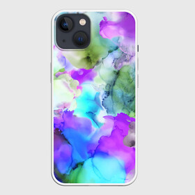 Чехол для iPhone 13 с принтом Акварельная краска в Рязани,  |  | abstract | art | casual | gradient | summer | texture | watercolor | абстракция | акварель | брызги красок | градиент | краски | лето | повседневный стиль | пятна | разводы красок | разноцветные разводы | текстура | узор