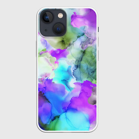 Чехол для iPhone 13 mini с принтом Акварельная краска в Рязани,  |  | abstract | art | casual | gradient | summer | texture | watercolor | абстракция | акварель | брызги красок | градиент | краски | лето | повседневный стиль | пятна | разводы красок | разноцветные разводы | текстура | узор