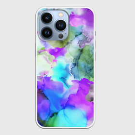 Чехол для iPhone 13 Pro с принтом Акварельная краска в Рязани,  |  | abstract | art | casual | gradient | summer | texture | watercolor | абстракция | акварель | брызги красок | градиент | краски | лето | повседневный стиль | пятна | разводы красок | разноцветные разводы | текстура | узор