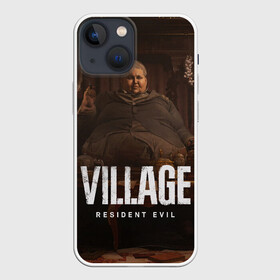 Чехол для iPhone 13 mini с принтом RESIDENT EVIL VILLAGE в Рязани,  |  | resident evil | resident evil 8 village | village | вампиры | димитреску | леди | резидент | эвил