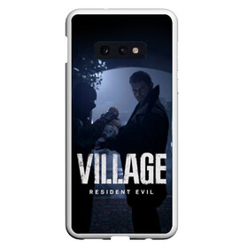 Чехол для Samsung S10E с принтом RESIDENT EVIL VILLAGE в Рязани, Силикон | Область печати: задняя сторона чехла, без боковых панелей | resident evil | resident evil 8 village | village | вампиры | димитреску | леди | резидент | эвил