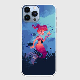 Чехол для iPhone 13 Pro Max с принтом Mermaid | Русалочка (Z) в Рязани,  |  | mermaid | naiad | nymph | rusalka | ведява | водяница | восточнославянская мифология | дух | лесовица | мифология | морская дева | нимфа | русал | русалии | русалка | русалочка | ундина | фараонка