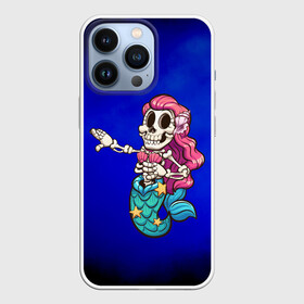 Чехол для iPhone 13 Pro с принтом Русалка скелет | Mermaid skeleton в Рязани,  |  | mermaid | naiad | nymph | rusalka | ведява | водяница | восточнославянская мифология | дух | лесовица | мифология | морская дева | нимфа | русал | русалии | русалка | русалочка | ундина | фараонка