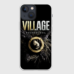 Чехол для iPhone 13 mini с принтом Resident Evil: Village в Рязани,  |  | resident evil village | деревня | игры | итан уинтерс | крылья | обитиель зла | перья | ужасы