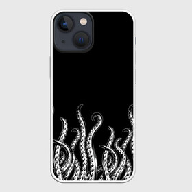 Чехол для iPhone 13 mini с принтом Octopus Щупальца в Рязани,  |  | animal | beast | kraken | ocean | octopus | sea | ship | water | вода | животные | звери | корабль | кракен | море | океан | осьминог | рыбы | чб | щупальца