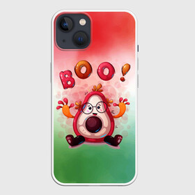 Чехол для iPhone 13 с принтом Booo в Рязани,  |  | авокадо | арт | графика | мультяшка | фрукты