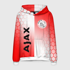 Мужская толстовка 3D с принтом FC AJAX AMSTERDAM ФК АЯКС в Рязани, 100% полиэстер | двухслойный капюшон со шнурком для регулировки, мягкие манжеты на рукавах и по низу толстовки, спереди карман-кенгуру с мягким внутренним слоем. | Тематика изображения на принте: ajax amsterdam | fifa | football | football club. | sport | uefa | английская премьер лига | аякс амстердам | лига финал | матч | спорт | уефа | финал | фифа | футбол | футбольный клуб