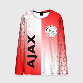 Мужской лонгслив 3D с принтом FC AJAX AMSTERDAM ФК АЯКС в Рязани, 100% полиэстер | длинные рукава, круглый вырез горловины, полуприлегающий силуэт | ajax amsterdam | fifa | football | football club. | sport | uefa | английская премьер лига | аякс амстердам | лига финал | матч | спорт | уефа | финал | фифа | футбол | футбольный клуб