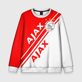 Детский свитшот 3D с принтом FC AJAX AMSTERDAM ФК АЯКС в Рязани, 100% полиэстер | свободная посадка, прямой крой, мягкая тканевая резинка на рукавах и понизу свитшота | ajax amsterdam | fifa | football | football club. | sport | uefa | английская премьер лига | аякс амстердам | лига финал | матч | спорт | уефа | финал | фифа | футбол | футбольный клуб