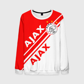 Мужской свитшот 3D с принтом FC AJAX AMSTERDAM / ФК АЯКС в Рязани, 100% полиэстер с мягким внутренним слоем | круглый вырез горловины, мягкая резинка на манжетах и поясе, свободная посадка по фигуре | ajax amsterdam | fifa | football | football club. | sport | uefa | английская премьер лига | аякс амстердам | лига финал | матч | спорт | уефа | финал | фифа | футбол | футбольный клуб