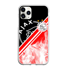 Чехол для iPhone 11 Pro Max матовый с принтом FC AJAX AMSTERDAM / ФК АЯКС в Рязани, Силикон |  | ajax amsterdam | fifa | football | football club. | sport | uefa | английская премьер лига | аякс амстердам | лига финал | матч | спорт | уефа | финал | фифа | футбол | футбольный клуб