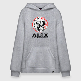 Худи SuperOversize хлопок с принтом FC AJAX AMSTERDAM / ФК АЯКС в Рязани, 70% хлопок, 30% полиэстер, мягкий начес внутри | карман-кенгуру, эластичная резинка на манжетах и по нижней кромке, двухслойный капюшон
 | ajax amsterdam | fifa | football | football club. | sport | uefa | английская премьер лига | аякс амстердам | лига финал | матч | спорт | уефа | финал | фифа | футбол | футбольный клуб