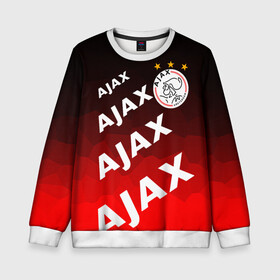 Детский свитшот 3D с принтом FC AJAX AMSTERDAM / ФК АЯКС в Рязани, 100% полиэстер | свободная посадка, прямой крой, мягкая тканевая резинка на рукавах и понизу свитшота | ajax amsterdam | fifa | football | football club. | sport | uefa | английская премьер лига | аякс амстердам | лига финал | матч | спорт | уефа | финал | фифа | футбол | футбольный клуб