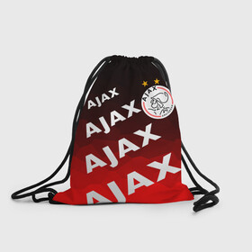 Рюкзак-мешок 3D с принтом FC AJAX AMSTERDAM / ФК АЯКС в Рязани, 100% полиэстер | плотность ткани — 200 г/м2, размер — 35 х 45 см; лямки — толстые шнурки, застежка на шнуровке, без карманов и подкладки | ajax amsterdam | fifa | football | football club. | sport | uefa | английская премьер лига | аякс амстердам | лига финал | матч | спорт | уефа | финал | фифа | футбол | футбольный клуб