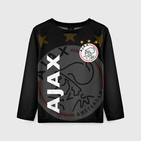 Детский лонгслив 3D с принтом FC AJAX AMSTERDAM / ФК АЯКС в Рязани, 100% полиэстер | длинные рукава, круглый вырез горловины, полуприлегающий силуэт
 | ajax amsterdam | fifa | football | football club. | sport | uefa | английская премьер лига | аякс амстердам | лига финал | матч | спорт | уефа | финал | фифа | футбол | футбольный клуб