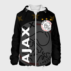 Мужская куртка 3D с принтом FC AJAX AMSTERDAM / ФК АЯКС в Рязани, ткань верха — 100% полиэстер, подклад — флис | прямой крой, подол и капюшон оформлены резинкой с фиксаторами, два кармана без застежек по бокам, один большой потайной карман на груди. Карман на груди застегивается на липучку | Тематика изображения на принте: ajax amsterdam | fifa | football | football club. | sport | uefa | английская премьер лига | аякс амстердам | лига финал | матч | спорт | уефа | финал | фифа | футбол | футбольный клуб