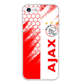 Чехол для iPhone 5/5S матовый с принтом FC AJAX AMSTERDAM / ФК АЯКС в Рязани, Силикон | Область печати: задняя сторона чехла, без боковых панелей | ajax amsterdam | fifa | football | football club. | sport | uefa | английская премьер лига | аякс амстердам | лига финал | матч | спорт | уефа | финал | фифа | футбол | футбольный клуб