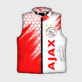 Женский жилет утепленный 3D с принтом FC AJAX AMSTERDAM  ФК АЯКС в Рязани,  |  | ajax amsterdam | fifa | football | football club. | sport | uefa | английская премьер лига | аякс амстердам | лига финал | матч | спорт | уефа | финал | фифа | футбол | футбольный клуб