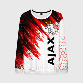 Мужской свитшот 3D с принтом FC AJAX AMSTERDAM / ФК АЯКС в Рязани, 100% полиэстер с мягким внутренним слоем | круглый вырез горловины, мягкая резинка на манжетах и поясе, свободная посадка по фигуре | Тематика изображения на принте: ajax amsterdam | fifa | football | football club. | sport | uefa | английская премьер лига | аякс амстердам | лига финал | матч | спорт | уефа | финал | фифа | футбол | футбольный клуб