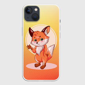 Чехол для iPhone 13 с принтом Лися в Рязани,  |  | fox | арт | графика | животные | звери | лиса