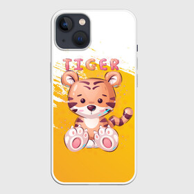 Чехол для iPhone 13 с принтом Tiger в Рязани,  |  | арт | графика | животные | звери | игрушка | мультяшка | тигр