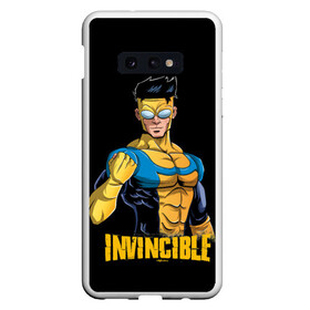 Чехол для Samsung S10E с принтом Mark Grayson (Invincible) в Рязани, Силикон | Область печати: задняя сторона чехла, без боковых панелей | Тематика изображения на принте: allen | atom | debbie | eve | girl | grayson | immortal | invincible | man | mark | monster | nolan | omni | атом | атомная | вильтрум | вильтрумит | воительница | грейсон | дебби | ева | костюм | марк | монстр | мэн | неуязвимый |