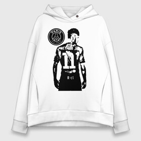 Женское худи Oversize хлопок с принтом Neymar Jr Paris Saint-Germain в Рязани, френч-терри — 70% хлопок, 30% полиэстер. Мягкий теплый начес внутри —100% хлопок | боковые карманы, эластичные манжеты и нижняя кромка, капюшон на магнитной кнопке | brazil | champions | fifa | junior | neymar | neymar jr | paris saint germain | psg | uefa | бразилия | джуниор | младший | наймар | неймар | пари сен жермен | петух | псж | сборная бразилии | уефа | фифа | футбик | футбол 