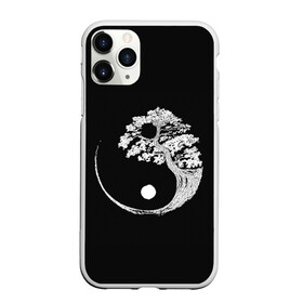 Чехол для iPhone 11 Pro матовый с принтом Yin and Yang. Bonsai Tree в Рязани, Силикон |  | Тематика изображения на принте: black | bonsai | buddhism | dualism | esotericism | evil | good | japan | negative | philosophy | positive | tree | white | yang | yin | zen | белое | бонсай | буддизм | дерево | дзен | добро | древо | дуализм | зло | инь | негатив | позитив | философия |