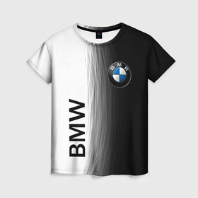 Женская футболка 3D с принтом Black and White. BMW в Рязани, 100% полиэфир ( синтетическое хлопкоподобное полотно) | прямой крой, круглый вырез горловины, длина до линии бедер | auto | black | bmw | buddhism | car | cars | club | drift | dualism | germany | power | road | strength | tuning | white | yang | yin | авто | автомобиль | автопром | белое | бмв | буддизм | германия | гонки | дорога | дуализм | инь | лого | машина | мощь