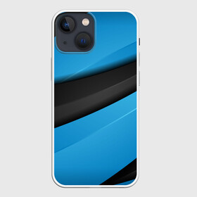 Чехол для iPhone 13 mini с принтом Blue Sport Style в Рязани,  |  | 3d | 3д | sport | абстракция | линии | паттерн | соты | спортивный стиль | текстуры